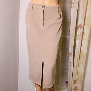 PrettyGarden Khaki Pencil Skirt Size 12